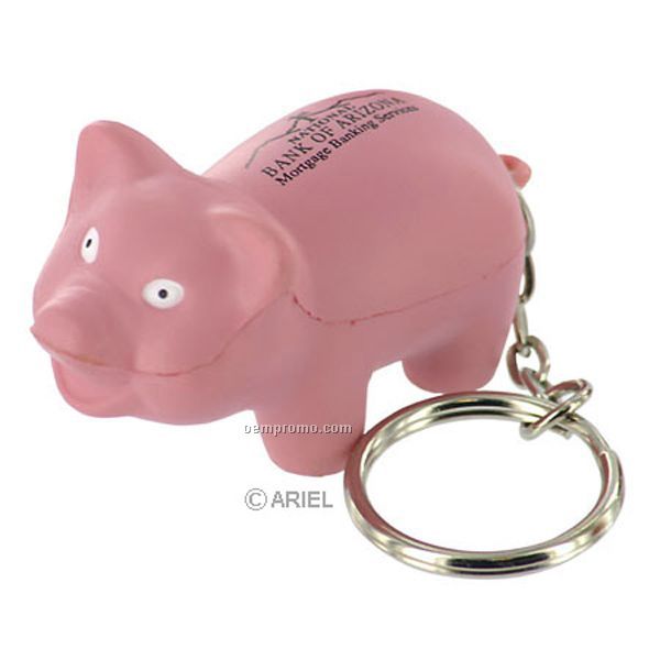 Pig Key Chain Squeeze Toy