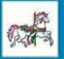 Animals Stock Temporary Tattoo - Carousel Horse (2"X2")