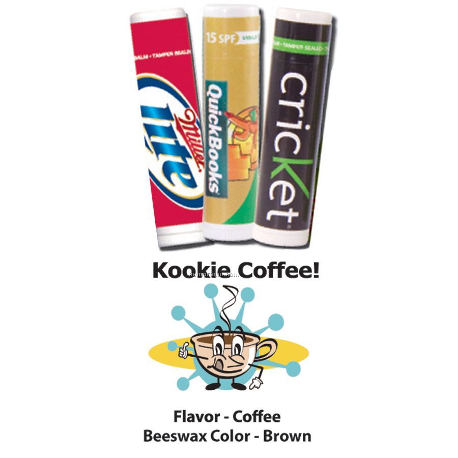 Kookie Coffee Premium Lip Balm In Clear Tube
