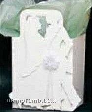 4"X3-1/4"X4-1/2" Bride And Groom 3-d Design Gift Baskets