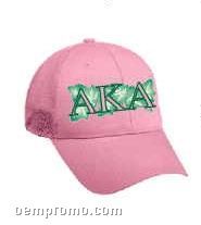 Alpha Kappa Alpha Sorority Hat Acrylic Coaster W/ Felt Back