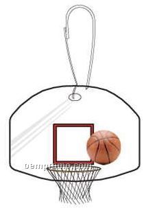Basketball Goal Zipper Pull