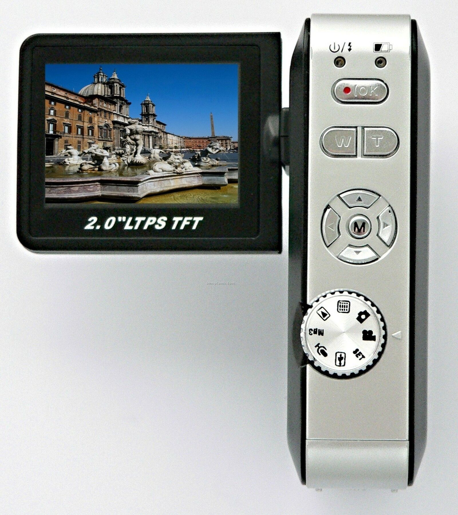 Digital Camcorder With 2" Full Color Flip Out Screen.