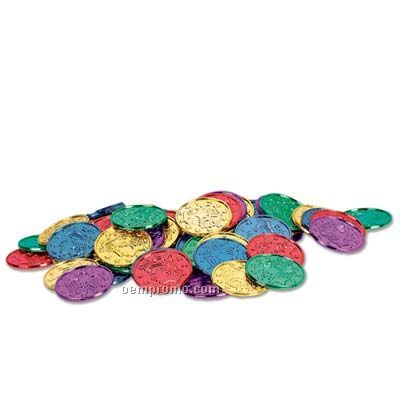 Plastic Coins With Embossed Design
