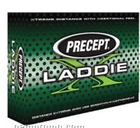 Precept Laddie X Golf Ball With High Launch/ Low Spin - 12 Pack