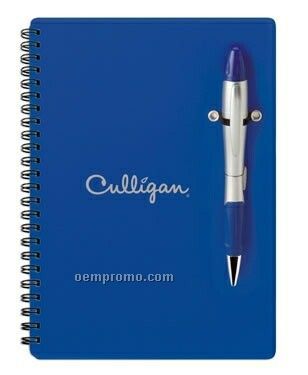 Silver Blossom Colorplay Pen/ Highlighter And Notebook Combo