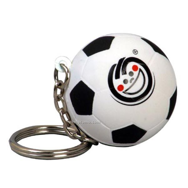 Soccer Ball Key Chain Stress Reliever