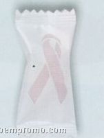 Soft Peppermint Candy With Stock Wrapper (Pink Ribbon)