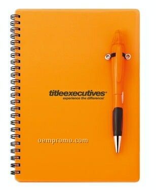 Blossom Chrome Tip Pen/ Highlighter & Spiral Notebook Combo