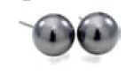 Carolee Black Pearl Stud Earrings