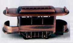 Early American Bronze Metal Pencil Sharpener - Rail Car