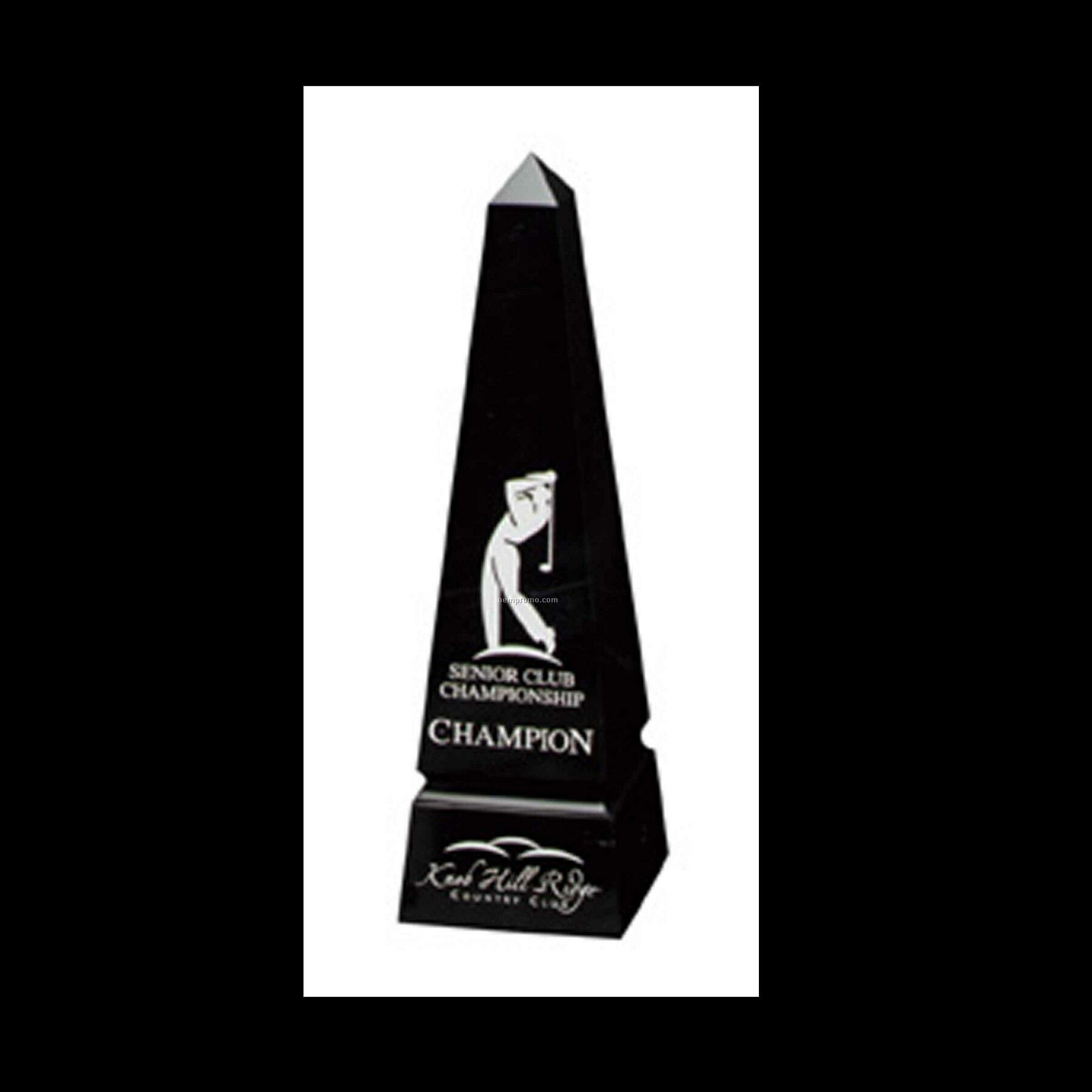 Medium Grooved Obelisk Award