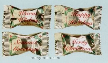 Soft Peppermint Soft Candy W/ Stock Wrapper (Season's Greetings)