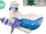 Blue Snowman Specialty Bowl W/ Spreader