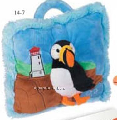East Coast Collection Puffin Pillow (11")