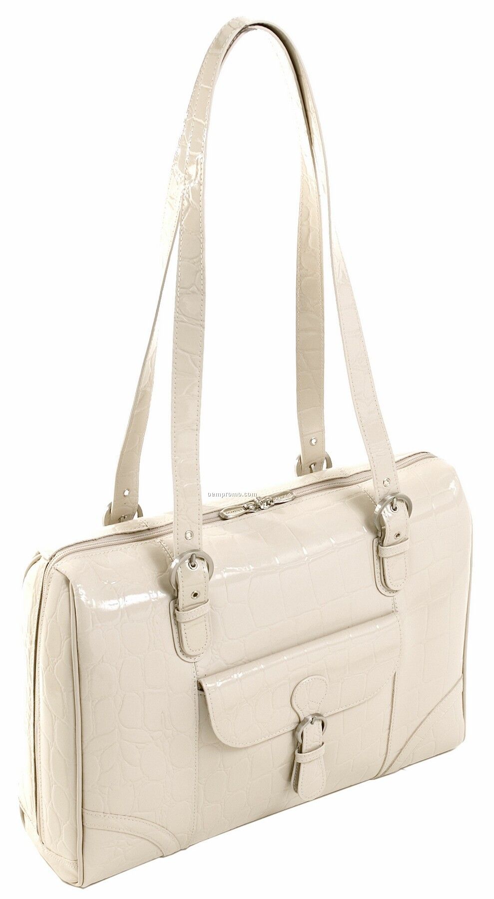 Molinelli Leather Ladies' Laptop Tote - Sand