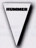30' Stock Automotive Dealer Identity Pennant Strings (Hummer Horizontal)