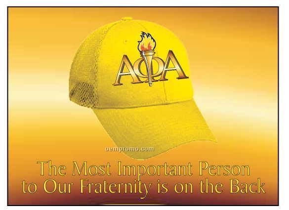 Alpha Phi Alpha Fraternity Hat Rectangle Hand Mirror (2 1/2"X3 1/2")