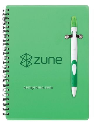 Fame Retractable Pen/ Highlighter & Notebook Combo