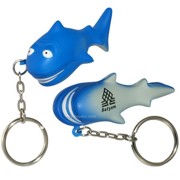 Shark Key Chain Squeeze Toy