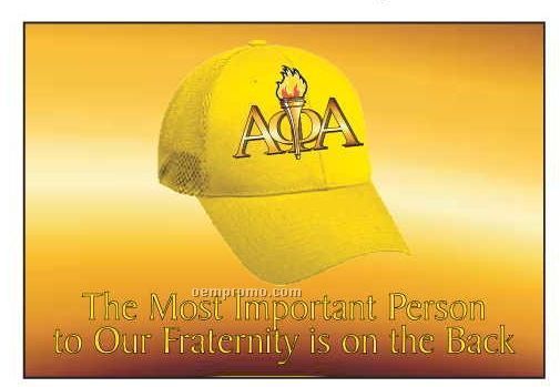 Alpha Phi Alpha Fraternity Hat Rectangle Hand Mirror (2"X3")
