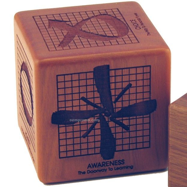 Wood Message Cube (1 3/4" Cube)