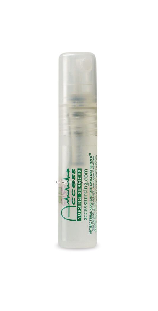 0.17 Oz. Anti Bacterial Hand Sanitizer Mini Sprayer (Non Alcohol)