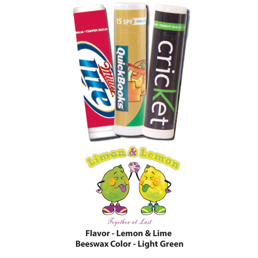 Limon & Lemon Premium Lip Balm In Clear Tube