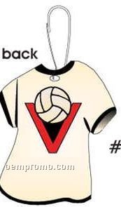 V Ball T-shirt Zipper Pull