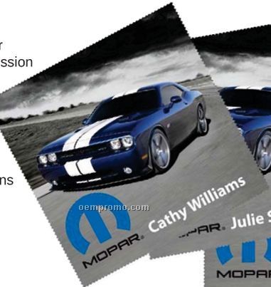 100% Microfiber Cleaning Cloth - Dye Sublimation (4"X7")