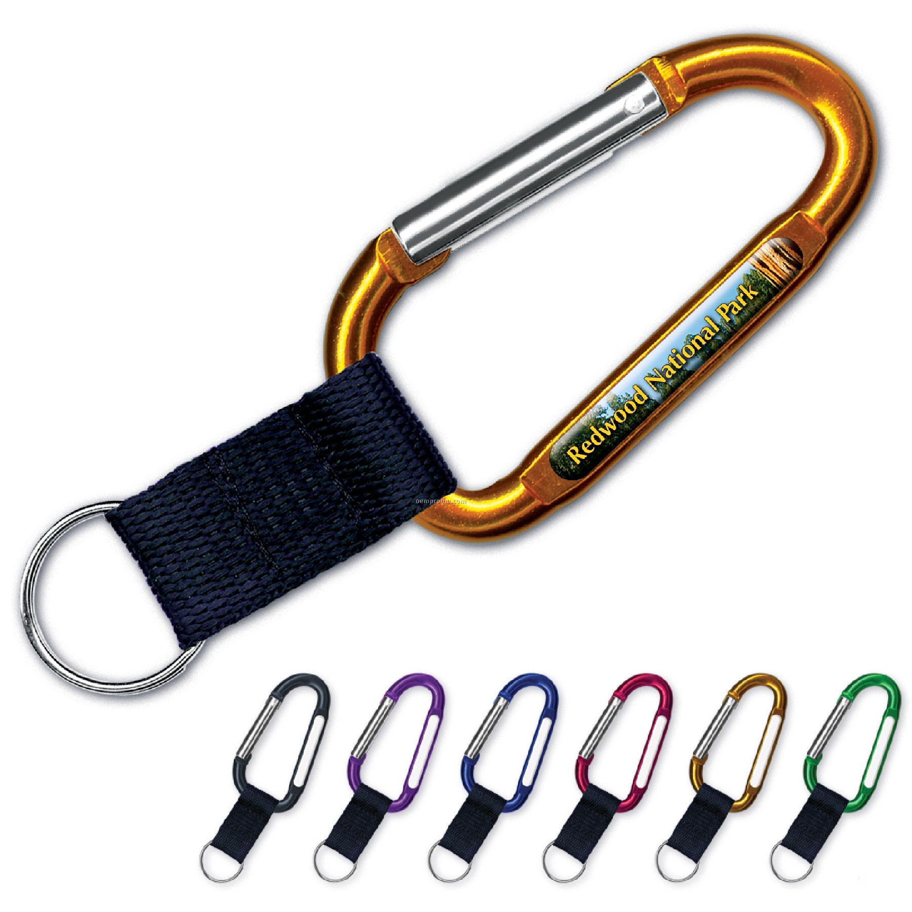 8cm Carabiner With Lanyard And Vibracolor Dome