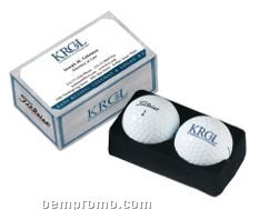 Pinnacle 2 Golf Ball Business Card Box