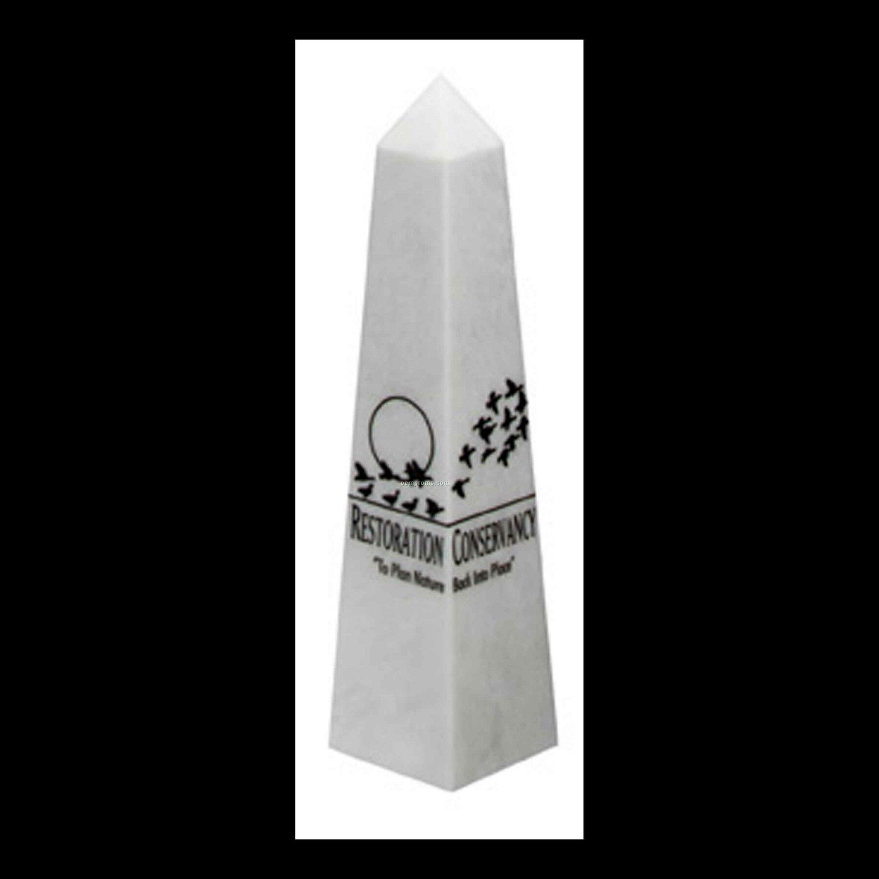 Small White Marble Pinnacle Award