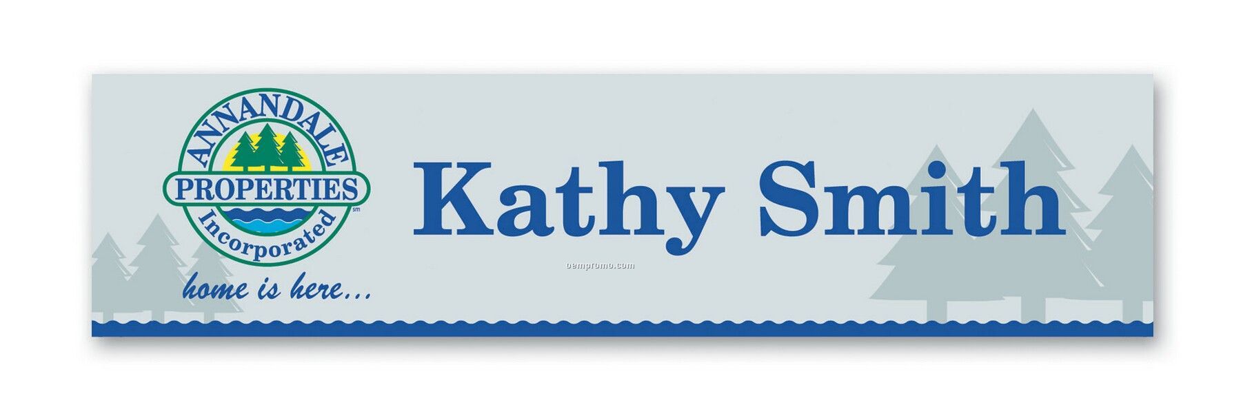 Square Full Color Release Nameplate W/Rounded Corners 2x8
