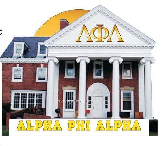 Alpha Phi Alpha Fraternity House Acrylic Coaster W/ Felt Back