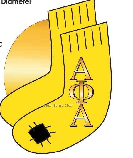 Alpha Phi Alpha Fraternity Socks Acrylic Coaster W/ Felt Back