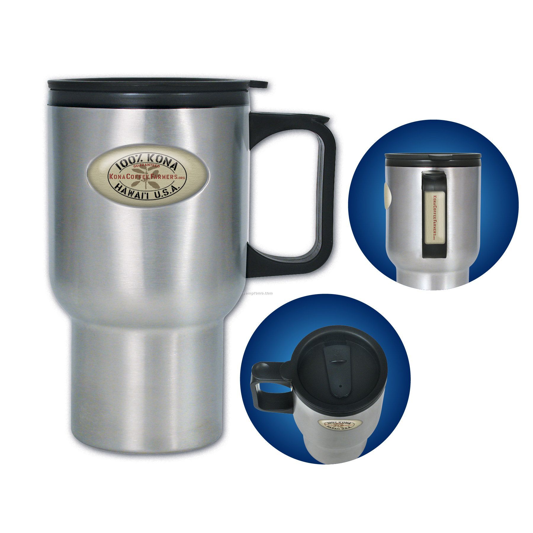 Brand Gear Stainless Steel Travel Mug