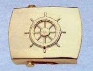 Lacquered Brass Money Clip (Ship's Wheel)
