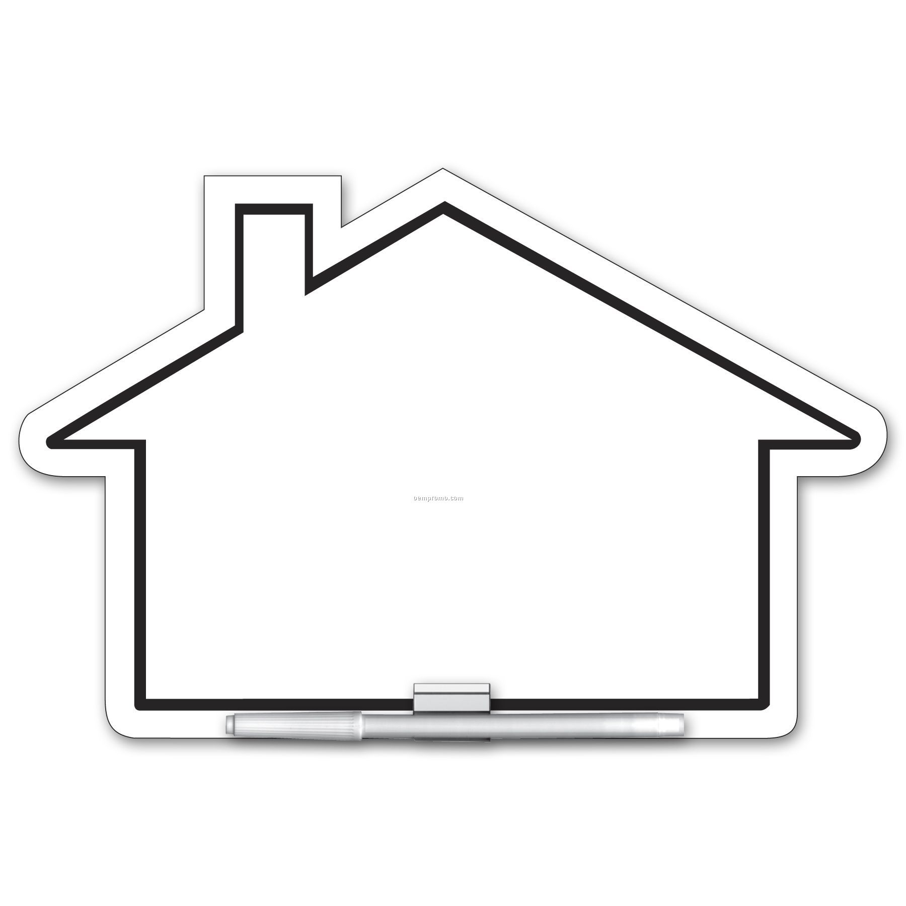 Write On/ Wipe Off House Shape Memo Board