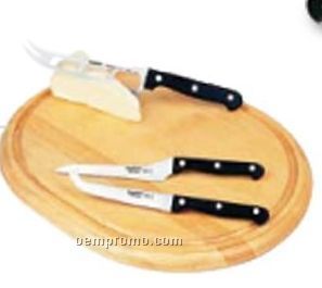 4 Piece Oval Cheese Set