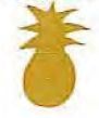 Mylar Confetti Shapes Pineapple (5