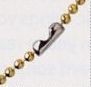 Brass Plated Steel Ball Chains - 24" Long