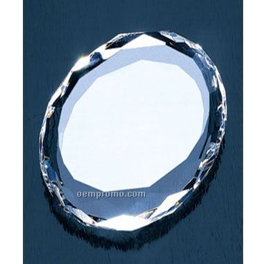 Oval Gem-cut Paperweight (Screened)