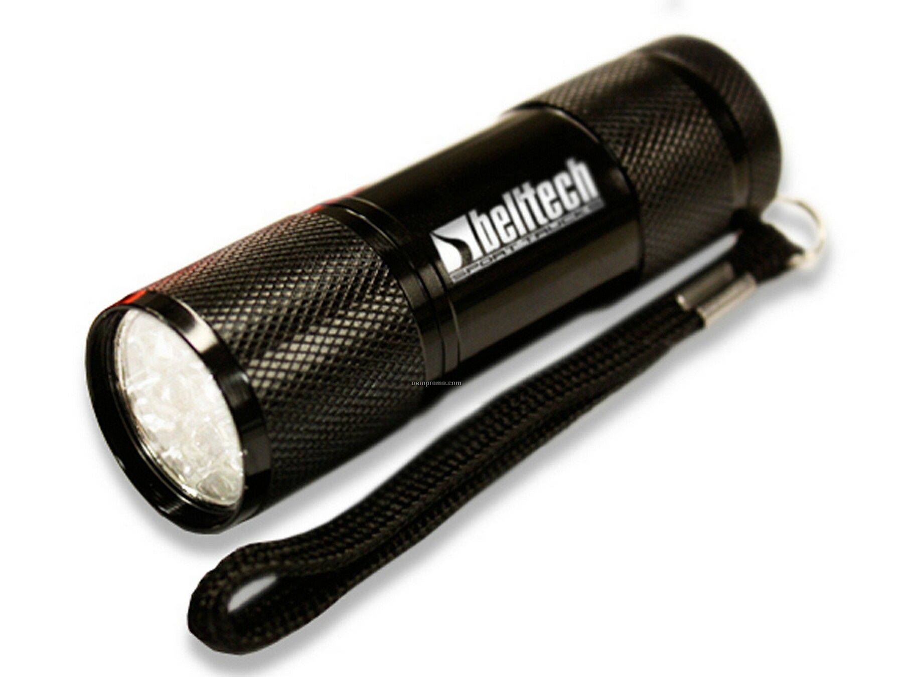 Super 9 LED Flashlight Black