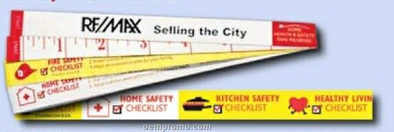 Stock Theme Home/ Health And Safety Tape Measure - Manual Press
