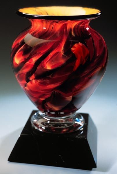 Swirling Embers Cauldron Vase (4.25