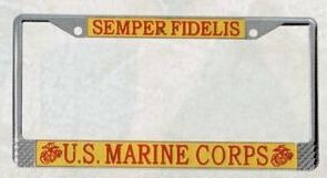 Us Marines Military License Plate Frame