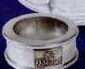 2" Custom Pewter Wedding Band Napkin Ring Set Of 4 Lustra Series