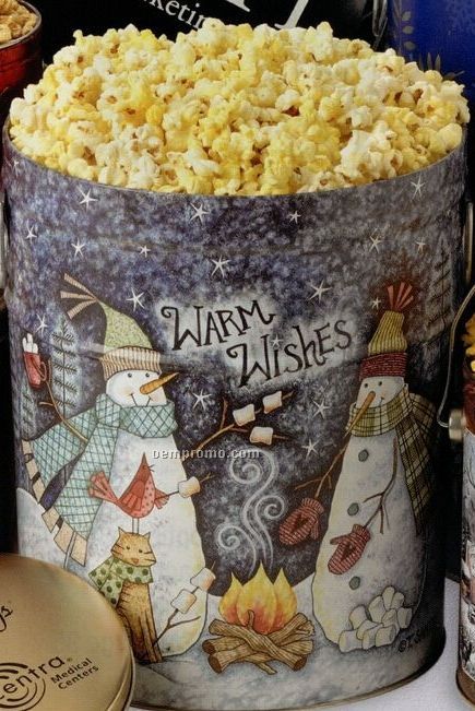 1 Gallon Caramel Designer Popcorn Tin
