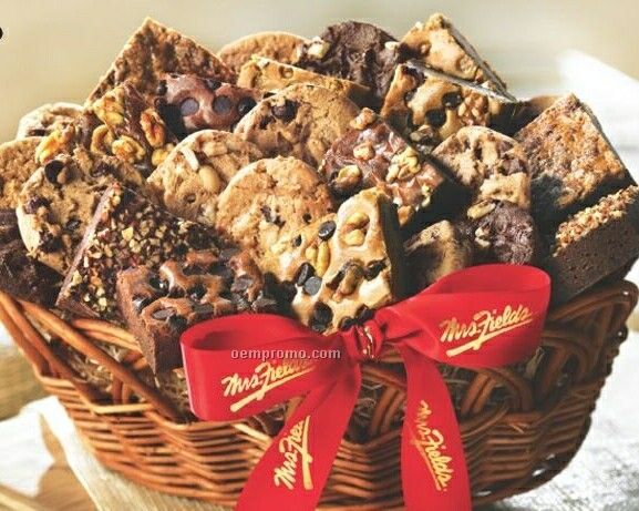 Cookie & Brownies Galore Basket (12 Cookies & 12 Brownies)